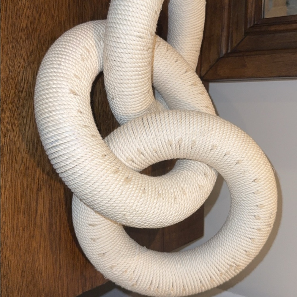 Cream Knot Rope Decor - Picture 3 of 3